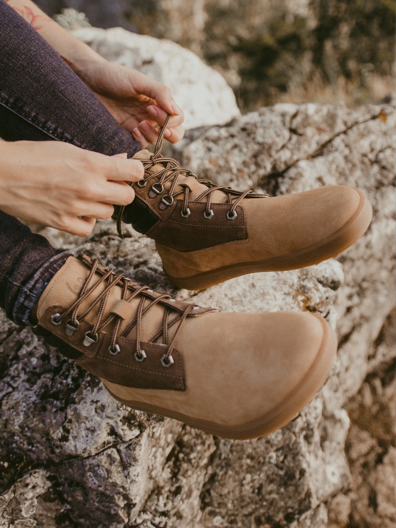 Босоногие ботинки Be Lenka Nevada Neo - песочный и тёмно-коричневый, фото 4