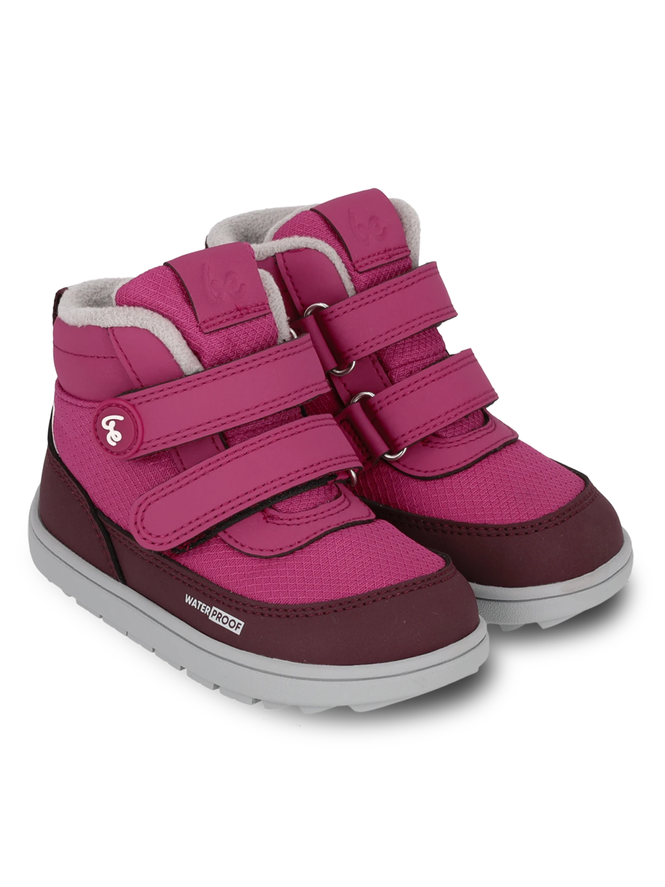 Детские босоногие ботинки Be Lenka Zippu Preschool - ягодный и серый, фото 5