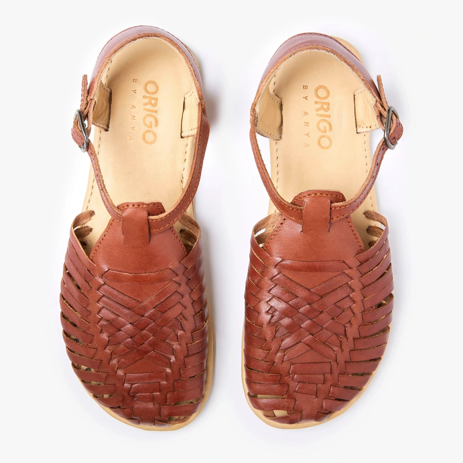 Босоногие сандалии Origo Huarache Sandal by Anya — корица, фото 6